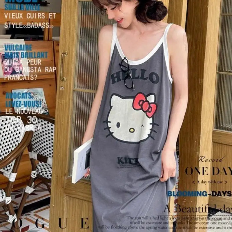 Sanrio Hello Kitty Pajamas Dress for Women Summer