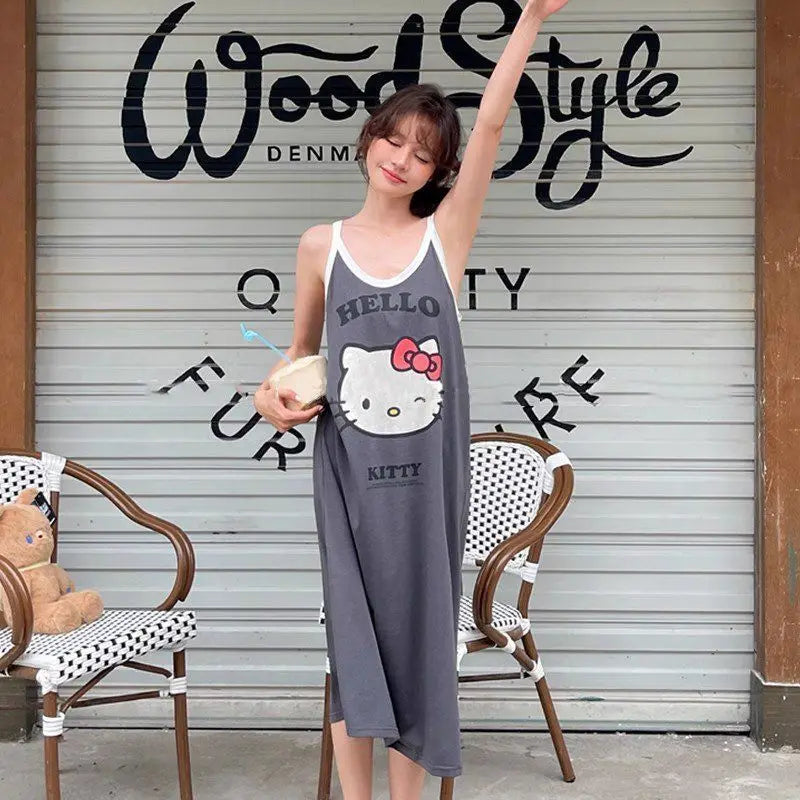 Sanrio Hello Kitty Pajamas Dress for Women Summer