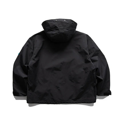 Men's Techwear Hooded Windbreak Jacket