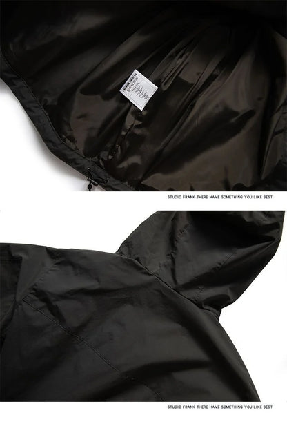 Men's Techwear Hooded Windbreak Jacket