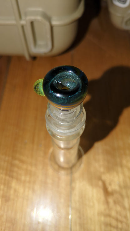 Cannabis Green Crushed Opal Mini Swirl Slide By Bonelord